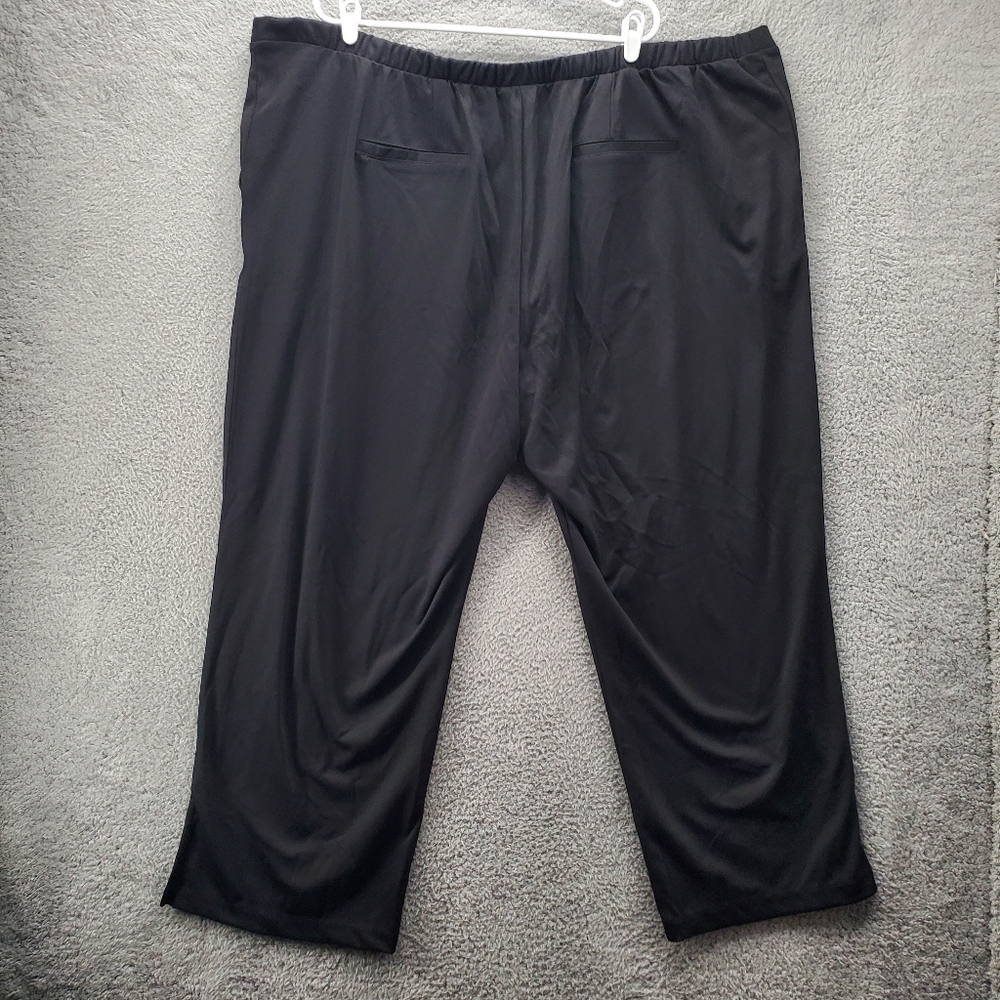 Soft Focus Pants Trousers Womens Plus Size 3X 30/32 Black Straight Leg - Picture 5 of 8